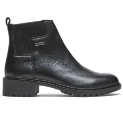 Botas E Botas>Rockport Bota Chelsea impermeável Ryleigh feminina Preto Lthr Wp