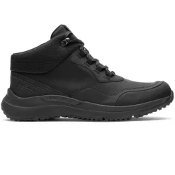 Botas E Botas>Rockport Bota de caminhada feminina Total Motion Trail à prova d'água para todos os climas Têxtil Preto Wp Eco