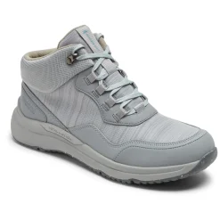 Botas E Botas>Rockport Bota de caminhada feminina Total Motion Trail à prova d'água para todos os climas Têxtil Cinzento Wp Eco