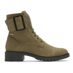Botas E Botas>Rockport Bota feminina Ryleigh impermeável com cadarço Camurça Florestal Wp