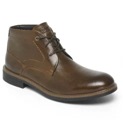 Botas>Rockport Bota Masculina Classic Break Chukka Couro Castanho Escuro