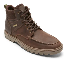 Botas>Rockport Bota Moc Toe impermeável masculina pronta para o clima Couro Java/Camurça