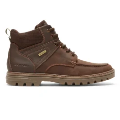 Botas>Rockport Bota Moc Toe impermeável masculina pronta para o clima Couro Java/Camurça