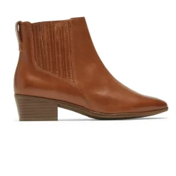 Botas E Botas>Rockport Botinha Geovana Feminina Tan Lthr
