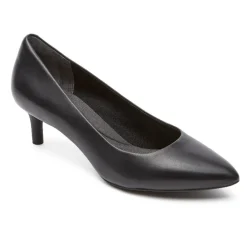 Saltos>Rockport Calcanhar Kalila Total Motion Feminino Couro preto