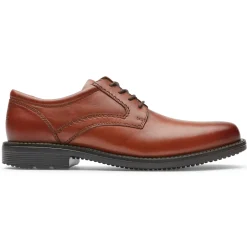 Oxfords E Cadarços>Rockport Estilo Masculino Líder 2 Biqueira Simples Oxford Bronzeado Britânico