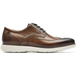 Oxfords E Cadarços>Rockport Garett Wing Tip Masculino Oxford Conhaque
