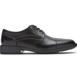 Oxfords E Cadarços>Rockport Masculino Tanner Cap Toe Oxford Preto