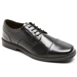 Oxfords E Cadarços>Rockport Masculino Taylor impermeável boné biqueira Oxford Preto