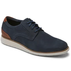 Oxfords E Cadarços>Rockport Masculino Total Motion Craft Oxford Novo vestido azul
