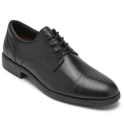 Oxfords E Cadarços>Rockport Masculino Total Motion Dressport Cap Toe Oxford Preto