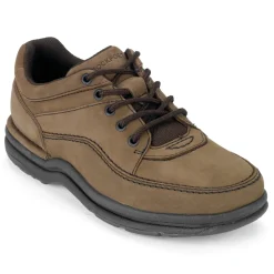 Tênis>Rockport Masculino World Tour Classic Lace Up Chocolate Nobuck