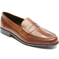 Mocassins E Slip-ons>Rockport Mocassim clássico masculino Conhaque