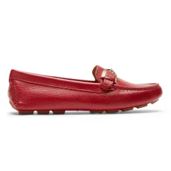 Mocassins>Rockport Mocassim feminino com fivela Bayview Escarlate Lthr