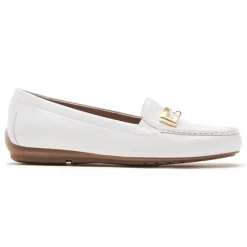 Mocassins>Rockport Mocassim feminino com ornamento Total Motion Driver Branco
