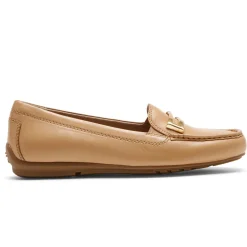 Mocassins>Rockport Mocassim feminino com ornamento Total Motion Driver Macadâmia