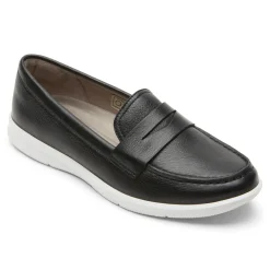 Mocassins>Rockport Mocassim feminino lavável Ayva Preto