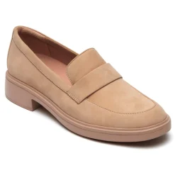 Mocassins>Rockport Mocassim Lennox Total Motion Feminino Farro