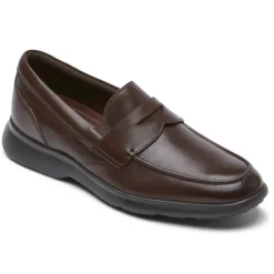 Mocassins E Slip-ons>Rockport Mocassim masculino Truflex Dressports Penny Marrom escuro