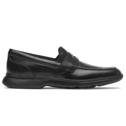 Mocassins E Slip-ons>Rockport Mocassim masculino Truflex Dressports Penny Preto