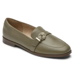 Mocassins>Rockport Mocassim Susana Knot Feminino Floresta Lthr