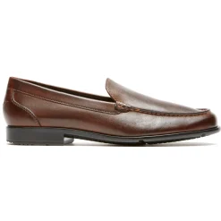 Mocassins E Slip-ons>Rockport Mocassim Veneziano Clássico Masculino Marrom escuro