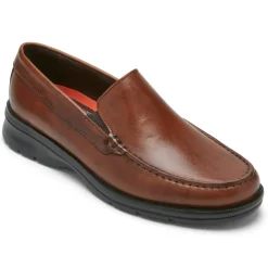 Mocassins E Slip-ons>Rockport Mocassim Veneziano Palmer Masculino Conhaque Antigo