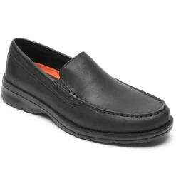 Mocassins E Slip-ons>Rockport Mocassim Veneziano Palmer Masculino Preto caído