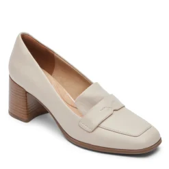 Mocassins>Rockport Mocassim Violetta Feminino Couro baunilha