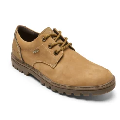 Oxfords E Cadarços>Rockport O clima masculino ou Oxford não impermeável Trigo Nobuck