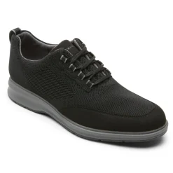 Oxfords E Cadarços>Rockport Oxford masculino em malha Total Motion City Preto