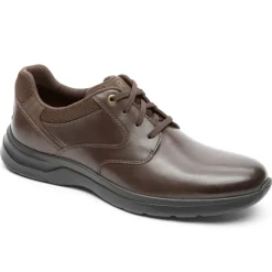 Oxfords E Cadarços>Rockport Oxford masculino Patterson Dk Castanho Liso Lea