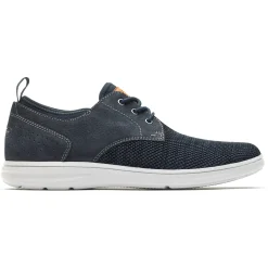Oxfords E Cadarços>Rockport Oxford masculino Zaden com bico liso Nubuck/malha marinho