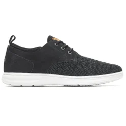 Tênis>Rockport Oxford masculino Zaden com bico liso Nubuck/malha preto