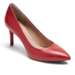 Saltos>Rockport Salto bico fino feminino Total Motion 75mm Escarlate Lthr