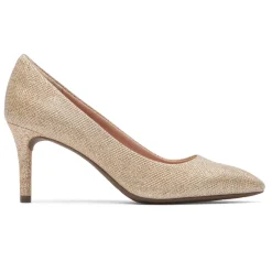 Saltos>Rockport Salto bico fino feminino Total Motion 75mm Glamour nu