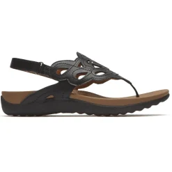 Sandálias E Cunhas>Rockport Sandália feminina Ridge Slingback Preto