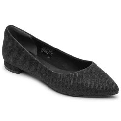 Sapatilhas>Rockport Sapatilhas femininas Total Motion Adelyn Ballet Glamour Preto
