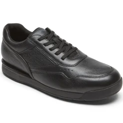 Tênis>Rockport Sapato ativo masculino Prowalker 7100 Plus com cadarço Lea Tripla Negra