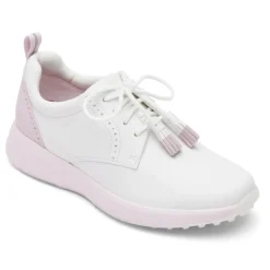Sapatos>Rockport Sapato de golfe feminino Prowalker Trustride Tassel Branco/Rosa
