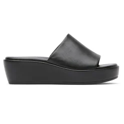Slip-Ons>Rockport Slide Aubriella Feminino Preto