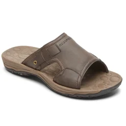 Sandálias>Rockport Slide Hayes masculino Marrom