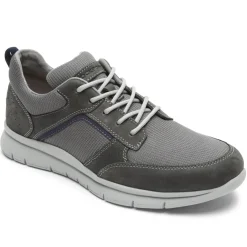 Tênis>Rockport Tênis casual masculino para guarda-lamas no horário nobre Malha Cinza/Lea