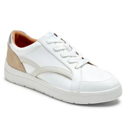 Tênis>Rockport Tênis feminino Truflex Navya retrô Têxtil Branco/Eco Sintético