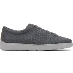 Tênis>Rockport Tênis masculino Total Motion Lite Mesh com renda na ponta dos pés Aço cinza