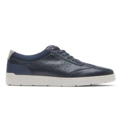 Tênis>Rockport Tênis masculino Ubal Total Motion Court T-Toe Novo vestido azul