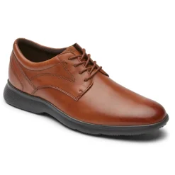 Oxfords E Cadarços>Rockport Truflex Dressports Masculino Oxford Bronzeado Britânico