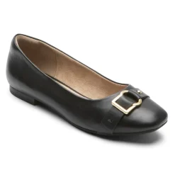 Sapatilhas>Rockport Zoie Ring Ballet Flat feminino Preto